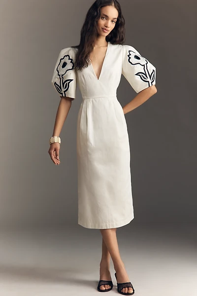De Loreta Tucan Embroidered Dress