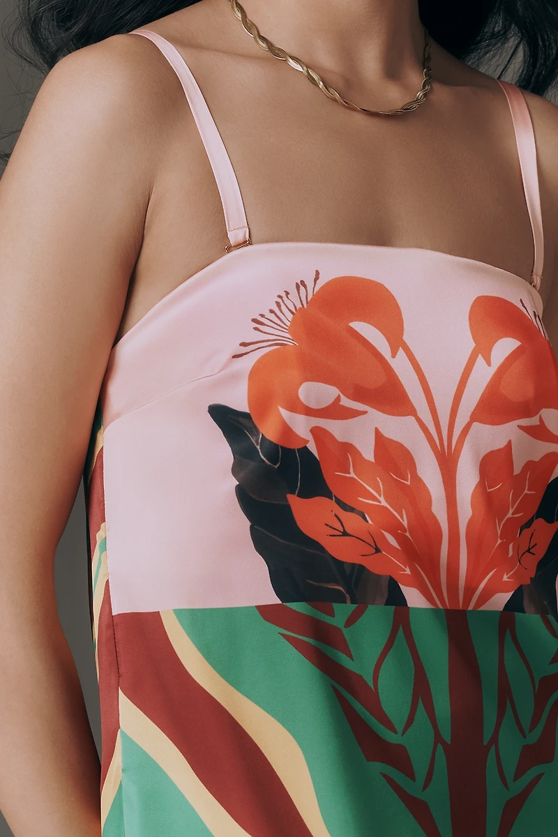 De Loreta Cotton Aloe Midi Dress
