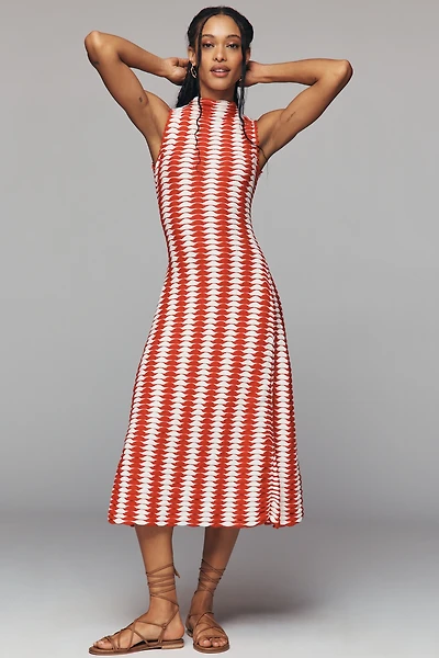 De Loreta Petite Cotton Montebell Midi Dress