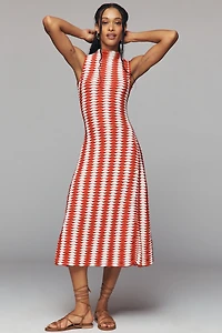 De Loreta Petite Cotton Montebell Midi Dress