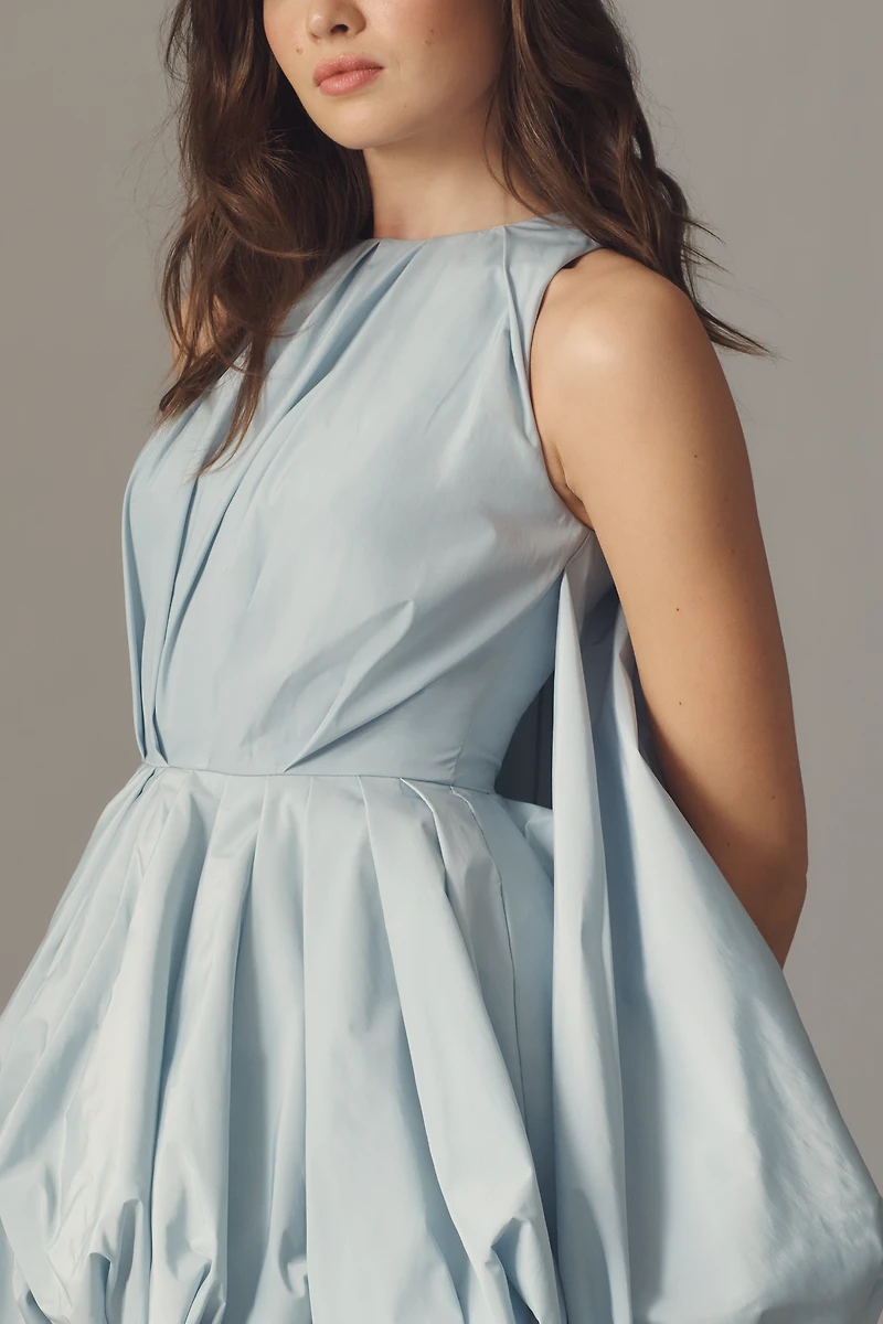 Mac Duggal Sleeveless Taffeta Bubble Mini Dress