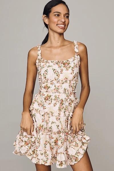 Mac Duggal A-Line Ruffle Dress
