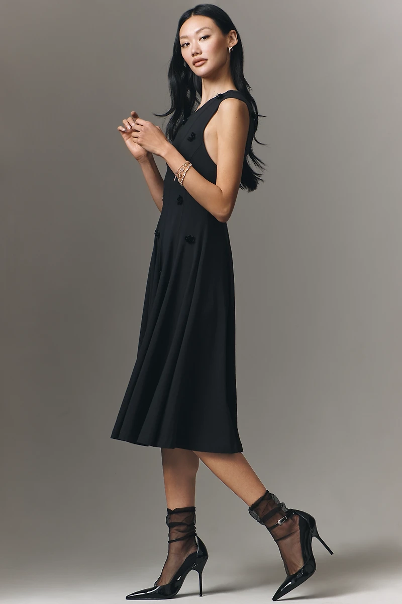 Maeve Sleeveless Embellished Midi Dress