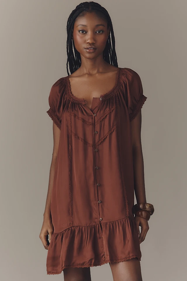 By Anthropologie The Delphine Sweater Twofer Mini Dress | The Summit