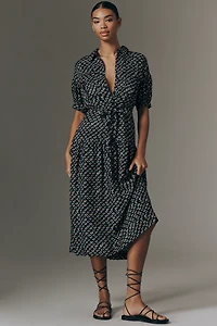 By Anthropologie Utility Pocket Shirt Dress