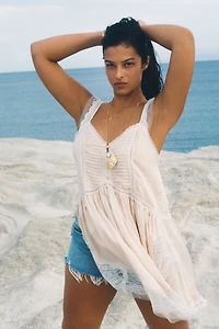 By Anthropologie Lacey Satin Slip Dress