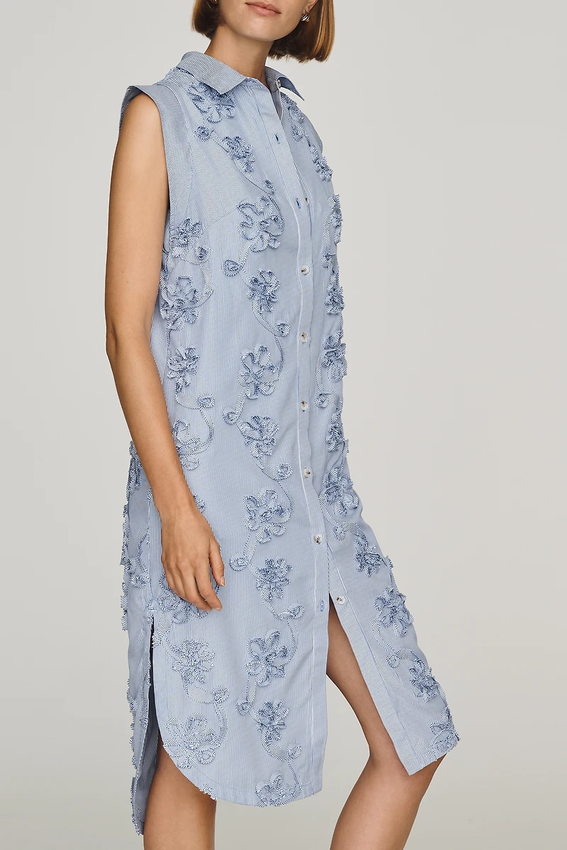 Lillian Button-Front Midi Dress by Maeve