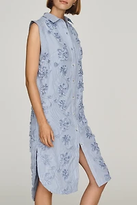 Lillian Button-Front Midi Dress by Maeve
