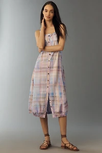 Pilcro Barrel Hem Midi Dress
