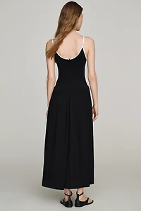 By Anthropologie Drop-Waist Midi Dress