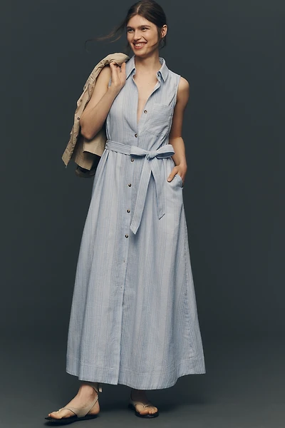 Mona Cotton Shirt Dress by Maeve