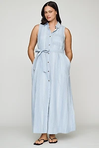 Mona Cotton Shirt Dress by Maeve