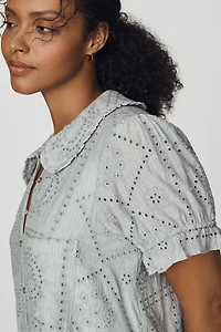 Pilcro Keira Eyelet Mini Dress