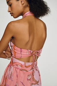 Maeve Cutout Halter Maxi Dress