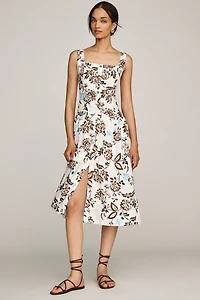 By Anthropologie Cotton Buttondown Midi Dress
