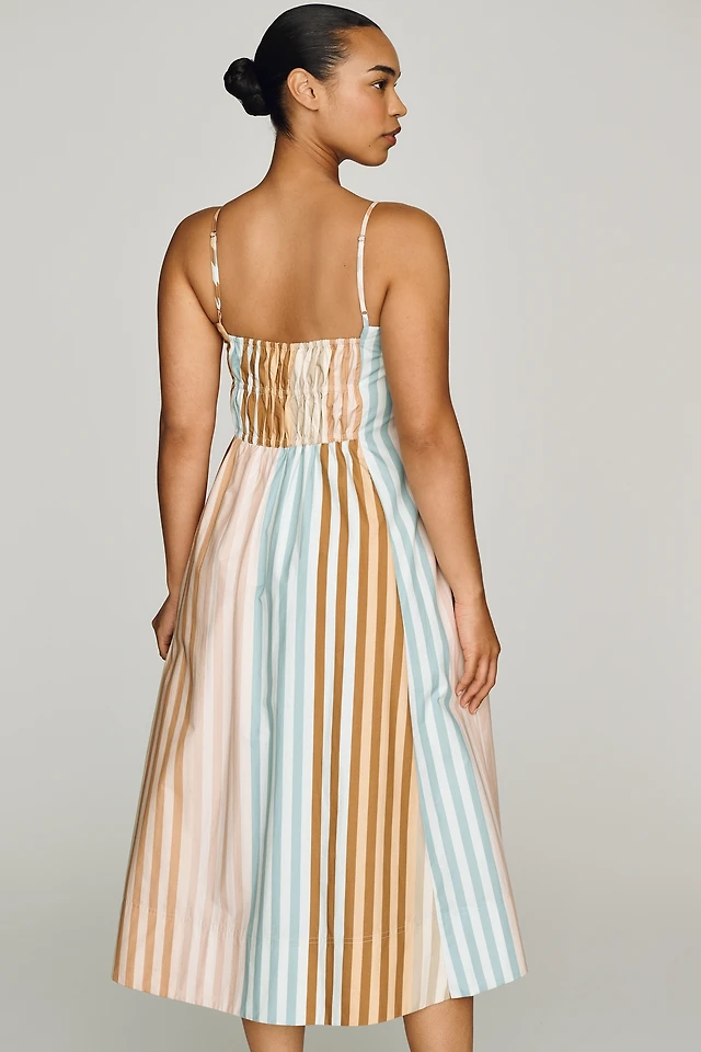 maeve halter ruched midi dress Maeve Halter Ruched Midi Dress