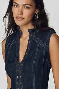 Pilcro seamed Denim Mini Dress
