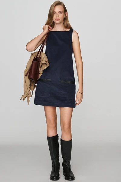 Maeve 100% Cotton Corduroy Shift Dress