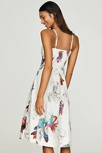 Marin Cotton Poplin Midi Dress by Pilcro