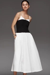 By Anthropologie Twofer Peekaboo Midi Dress