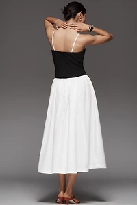 By Anthropologie Twofer Peekaboo Midi Dress