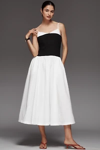 By Anthropologie Twofer Peekaboo Midi Dress