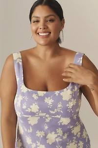 Maeve Square-Neck Midi Slip Dress