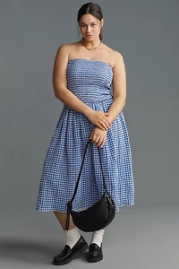 Maeve Strapless Smocked Midi Dress
