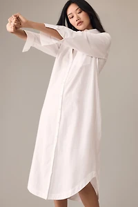 The Soren Long-Sleeve Shirt Dress by Maeve