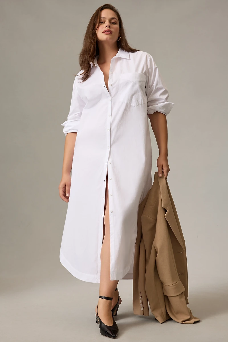 The Soren Long-Sleeve Shirt Dress by Maeve