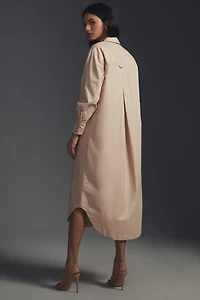 The Soren Long-Sleeve Shirt Dress by Maeve