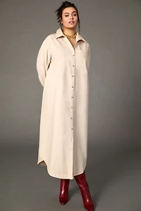 The Soren Long-Sleeve Shirt Dress by Maeve