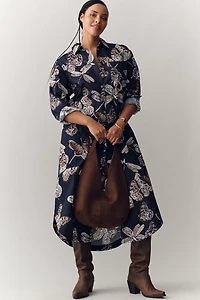 The Soren Long-Sleeve Shirt Dress by Maeve