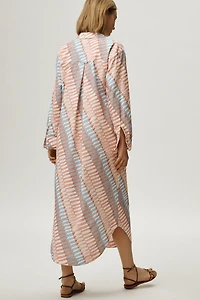 The Soren Long-Sleeve Shirt Dress by Maeve