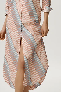 The Soren Long-Sleeve Shirt Dress by Maeve