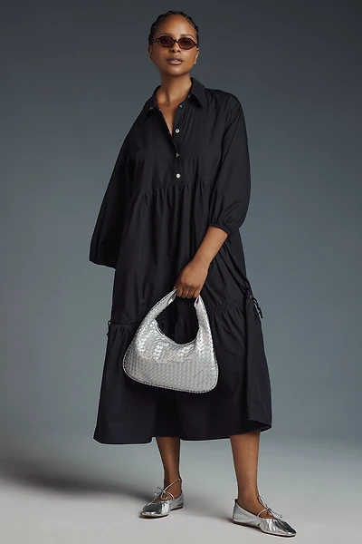 The Bettina Tiered Shirt Dress by Maeve