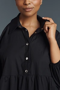 The Bettina Tiered Shirt Dress by Maeve