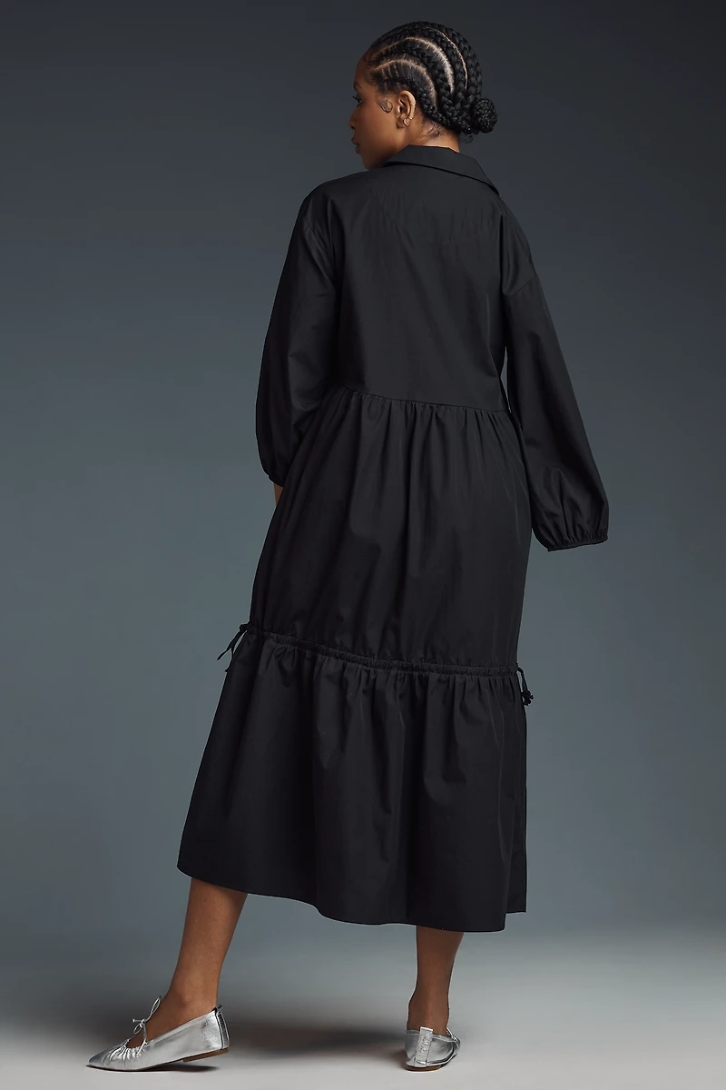 The Bettina Tiered Shirt Dress by Maeve