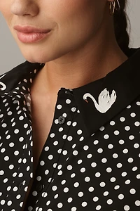 Maeve Bettina Cotton Midi Shirt Dress