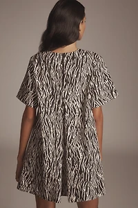 The Emmy Short-Sleeve Swing Mini Dress by Maeve