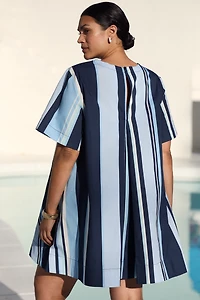 The Emmy Short-Sleeve Swing Mini Dress by Maeve