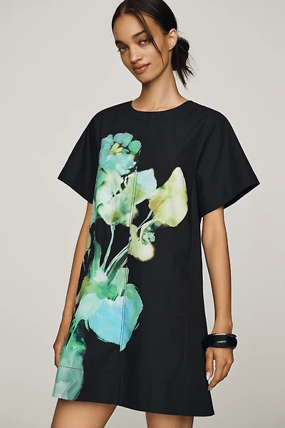 Emmy Short-Sleeve Swing Mini Dress by Maeve
