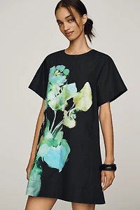Emmy Short-Sleeve Swing Mini Dress by Maeve