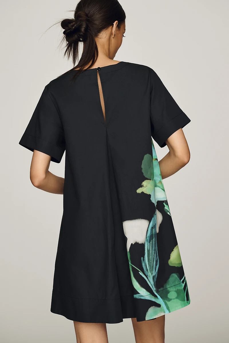 Emmy Short-Sleeve Swing Mini Dress by Maeve