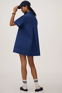 Jeannie Short-Sleeve A-Line Mini Dress by Maeve