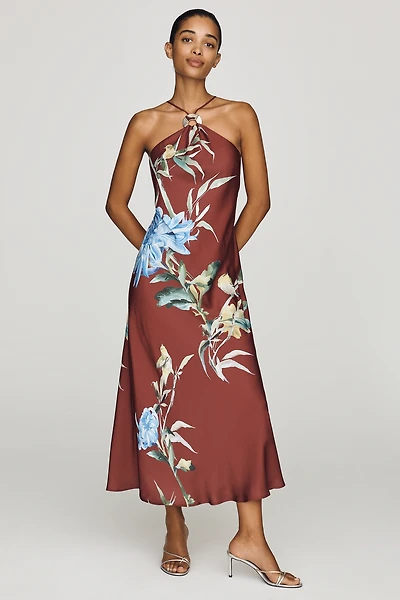 Veda Halter Slip Midi Dress