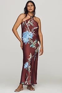 Veda Halter Slip Midi Dress