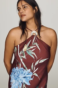 Veda Halter Slip Midi Dress
