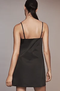 Maeve Sleeveless Bow-Neck Shift Mini Dress