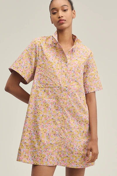 The Jeannie Short-Sleeve A-Line Mini Dress by Maeve
